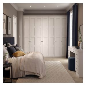 Home Bedroom Set Furniture High End Design Pure White Matte Lacquered Solid Wood