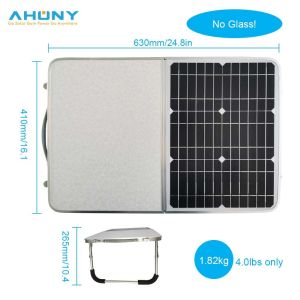 Foldable out up Portable Solar Panel 18w Monocrystalline PV Solar table Panel