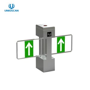 Bidirectional Single Pole Security Swing Barrier Turnstile Remote Access Control