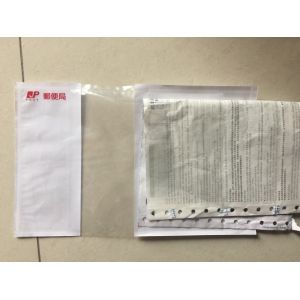 Adhesive Packing Slip Pouch , Gravure Printing Clear Shipping Envelopes