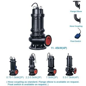 Self Priming Submersible Sewage Pump For Wastewater Treatment