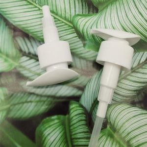 Matt Color Saddle Shape Cream Pump Pp 28/410 Ribbed Frosted