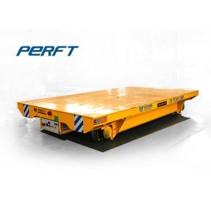 Low Voltage Track Cross Over Rail Transfer Cart , Electric Flatbed Transfer