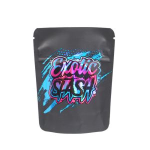 Custom Holographic Foil Packaging Pouch With Clear Window