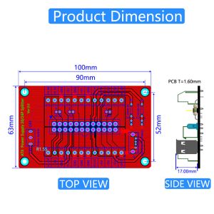 ATX 24/20 Pin Power Supply Breakout Board Module With USB 5V Port And Acrylic