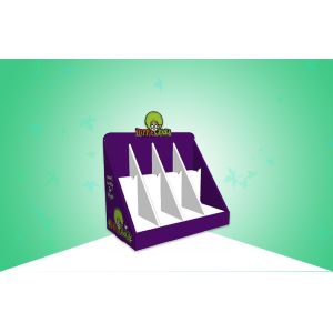 Two Tier Chicks Food Cardboard Countertop Displays , Retail Tabletop Displays