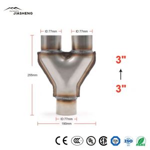 Y-Shaped Three-Way Exhaust Pipe Auto Catalytic Converter Converters Exhaust