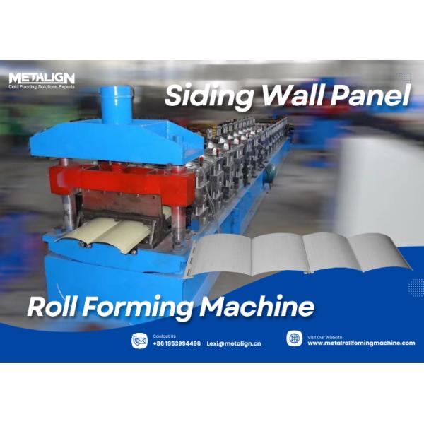 Quality Efficient Customized Roll Forming Machine For Galvanized Steel Siding With Oval Hole Punching for sale