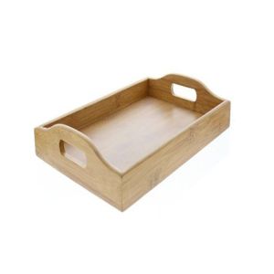 Antimicrobial Non-toxic rectangular Customized Bamboo Serving Tray