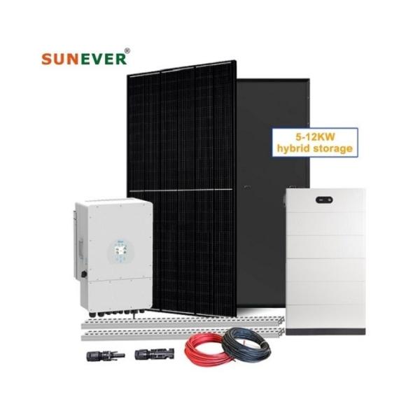 Home Hybrid Solar Panel Monocrystalline Silicon Energy System Convenient