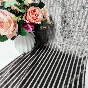 240gsm 58'' 60'' Printed Velvet Upholstery Fabric Spandex Polyester Stripe