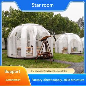 Unwind in Style with Our PC-Friendly Outdoor Star Room Space Capsule Bubble