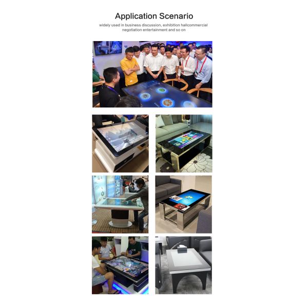 55 inch HD Smart Waterproof Interactive Table LCD Indoor Multi Touch Screen Table