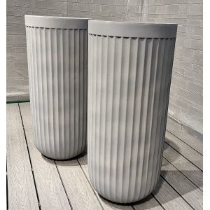 Life Time 5-6 Years Outdoor Customed Fiber Clay Planter For Durable And Stylish