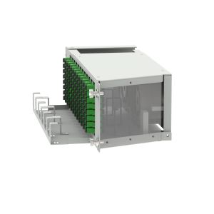 Data Center 96 Cores SC APC Type 19 Inch Fiber Optic Patchpanel with 5 and Swing