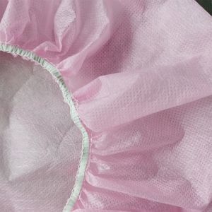 Non Woven Disposable Head Cap , Surgical Bouffant Scrub Hats Lightweight