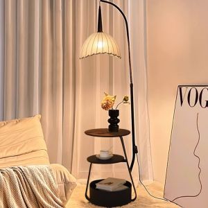 JYLIGHTING Floor Lamp Living Room Sofa Side Table French American Retro Bedside