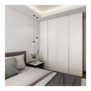 Customized Wooden High End Functional Matte Lacquer MDF Plywood Design Wardrobe