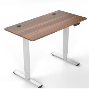 Mail Packing Y Custom Electric Wooden Grain Sit-Standing Desk for Office and