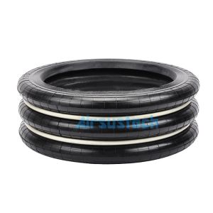 China Yokohama S-450-3 Punch Rubber Air Spring 3 Convolutions With Two Pieces Of Girdle Ring on sale
