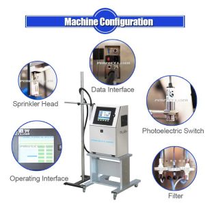 Highly Automated Industrial Inkjet Printer Plastic Bottle Expiry Date Code