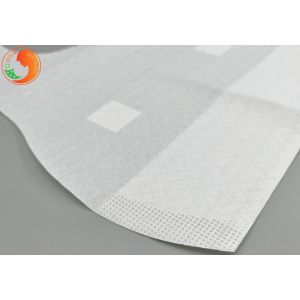 Biodegradable Disposable Baby Feeding Bibs Soft Tissue With Position Sticker OEM
