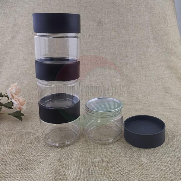 Food Grade Dried Food PET Packaging Jar EOE Screw Cap Stackable