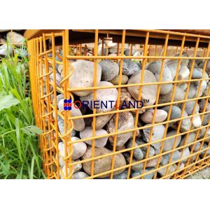 PVC coated Welded Mesh Gabion Baskets Feature Wall 50cm Hight