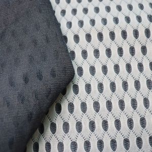3mm 3d Spacer Fabric 50in To 60in Black Colored Yarn Breathable Mesh Material