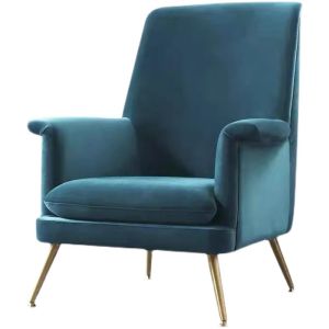 Scandinavian Simple Hotel Velvet Single Sofa Customized Colour Size