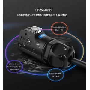 Customize Length Wire Soldering USB 2.0/3.0 Female Panel Mount Waterproof