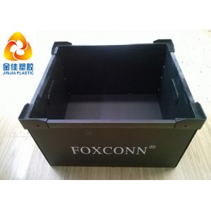 Reusable Lightweight Plastic Antistatic ESD Turnover Boxes For Electronic