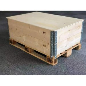 Customized Dimension Crate Box Wooden Foldable Standard Pallet Collars