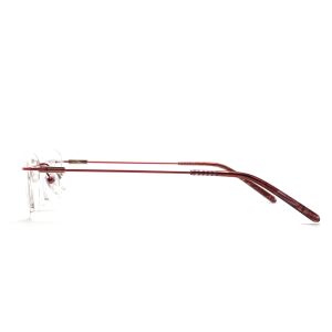 MD133 Square Metallic Optical Frames Unisex Classic Design