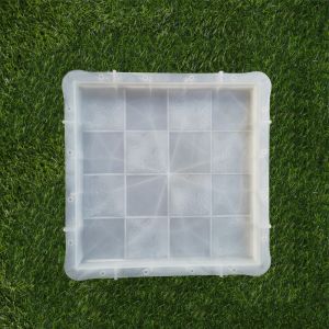 Precast Concrete Stepping Stone Molds , Interlock Paving Slab Mould For Tile