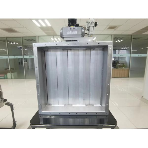 Pneumatic Actuator Rectangular Multi-Blade Damper Superior Sealing Performance For Biopharmaceuticals Industdustrial