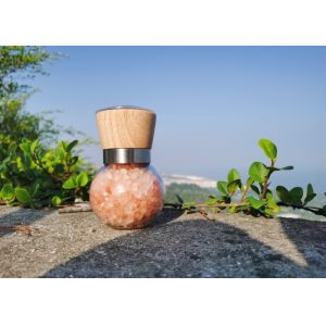 Adjustable Grinding Head for Salt & Pepper, 80ml Transparent Glass Condiment