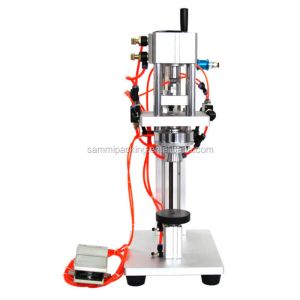 Wholesale Pneumatic Perfume Bottle Crimping Machine Capping Machine Lid Cap Locking Machine from china suppliers
