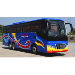Wholesale LHD/RHD 65 seats Euro2 360HP 6x2 Coach Bus with Cummins Engine YBL6137T for Mozambique from china suppliers