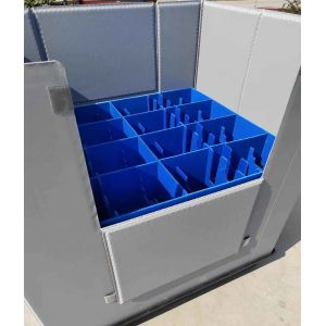 Stackable Foldable Plastic Crates Honeycomb Sheet Plastic Sleeve Box Large