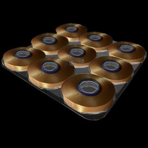 China Customized Disposable Plastic Transparent 9 Holes Yarn Wrapped Tray on sale