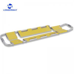Wholesale Stainless Steel Length Adjustable Foldable Medical Ambulance Emergency Scoop Stretcher from china suppliers