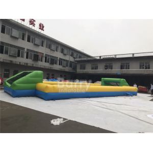 0.55mm PVC Inflatable Soap Soccer Field Game Fully Customized
