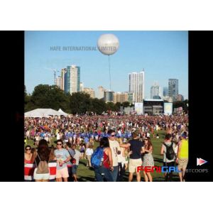 5 M / 16.4 Ft Big LED/HMI Moon Helium event lighting balloon for Outdoor Events