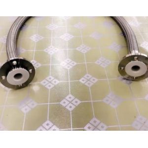 PFA Lined 3/4 Inch Pipe Flange 19mm Hose Fittings With Toothed Hose Shank