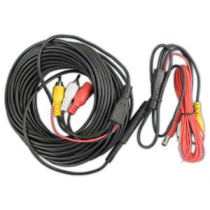 5 Pin Mini Din Cable to 2 RCA Cable with DC Connector for Car Video / Audio