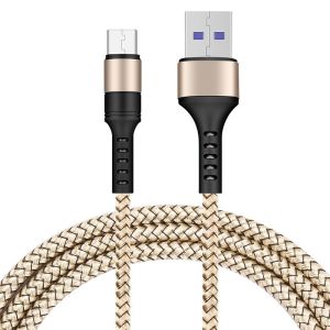 5A Type C Nylon Charging Cable Length 0.5M - 2M OD 3.1mm Fast Data Transmission