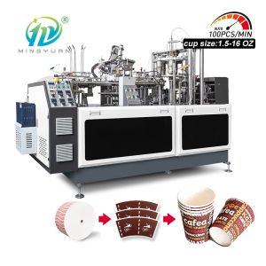 High Speed 80-100pcs/Min Fully Automatic Machine For Making Disposable Cup