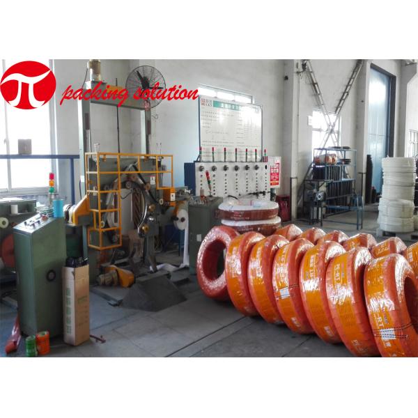 Vertical Stretch Film PVC Pipe Packing Machine 3.0kw Electric Coil Spiral