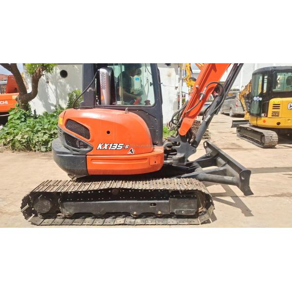 Low working hours second-hand hydraulic excavator Kubota Kx135-5 used excavator Handy excavator price